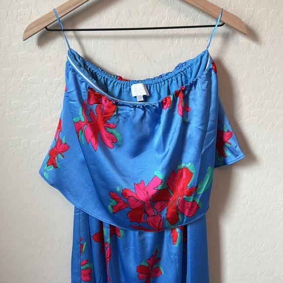 SUGARLIPS Aina Tropics Nonna Strapless Satin Maxi Dress XS - Picture 5 of 9